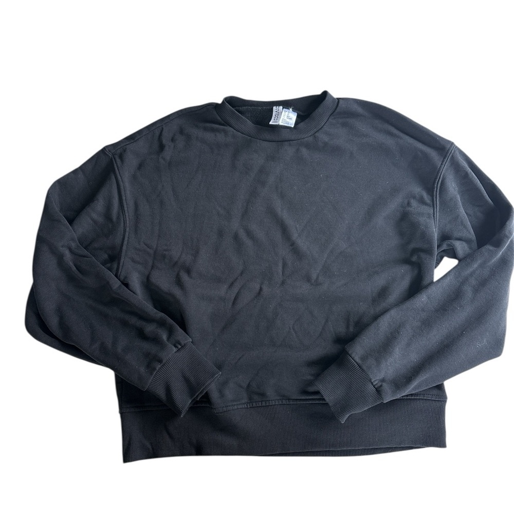 🌺H&M Black Sweatshirt Classic Crewneck